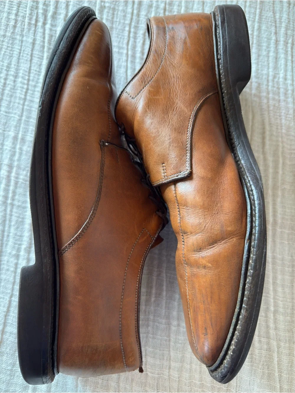 👞💼 Allen Edmonds Brown Leather Derby Shoes | Men's Size 10.5 D 🌟